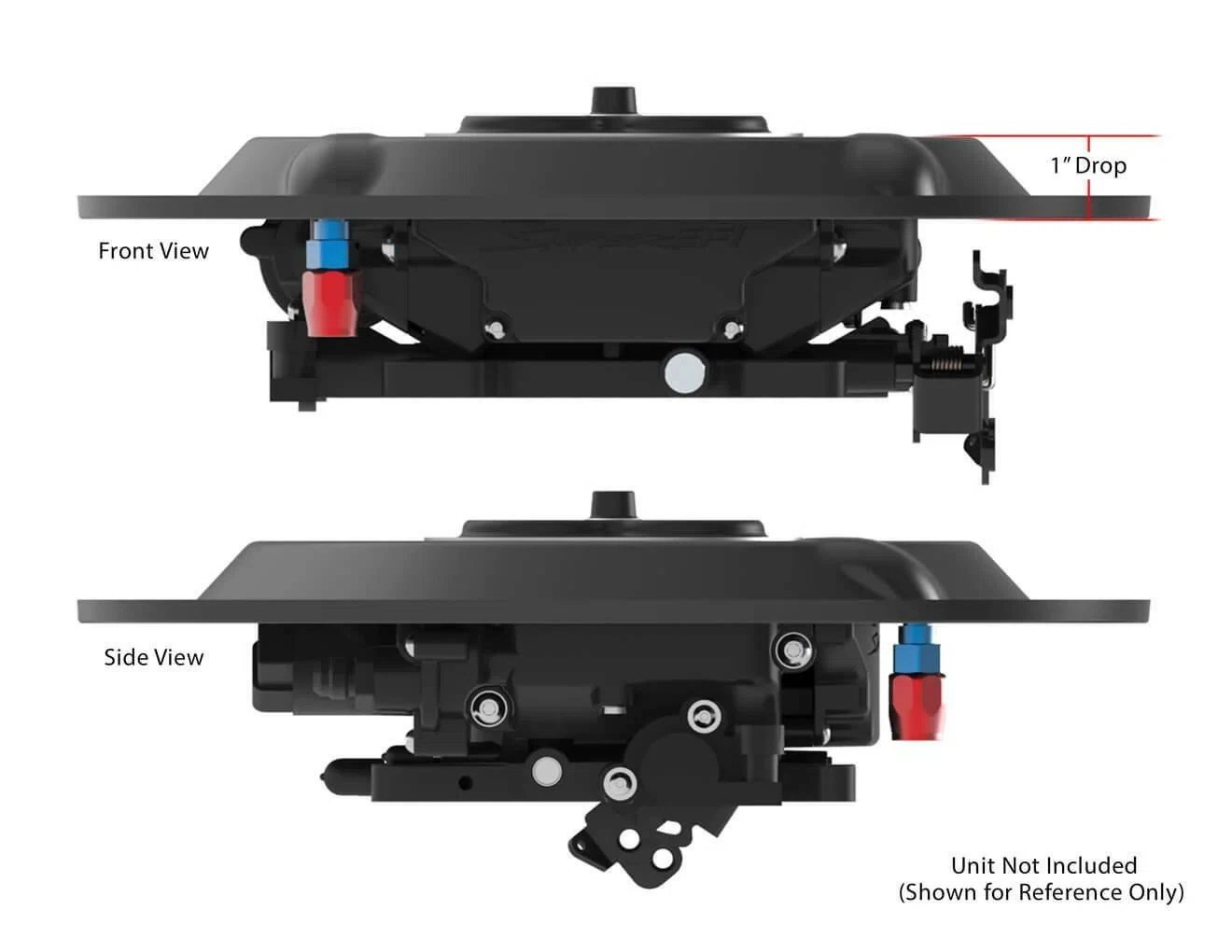 Sniper EFI Air Cleaner Drop Base - Black - 120-511